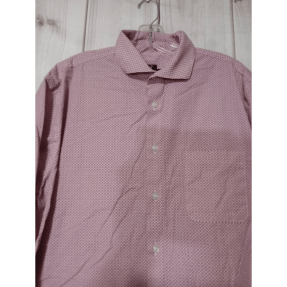 Pronto Oumo Shirt Men's 17 Button Front Red Long Sleeve - Picture 3 of 8